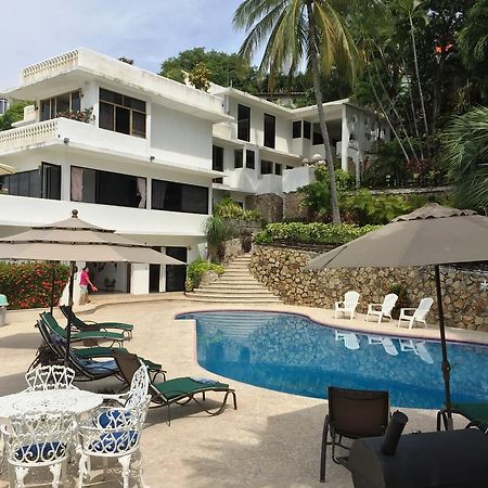 Villa Palmitas Acogedor Departamento Nivel Piscina Gigante Jardines Acapulco Kültér fotó