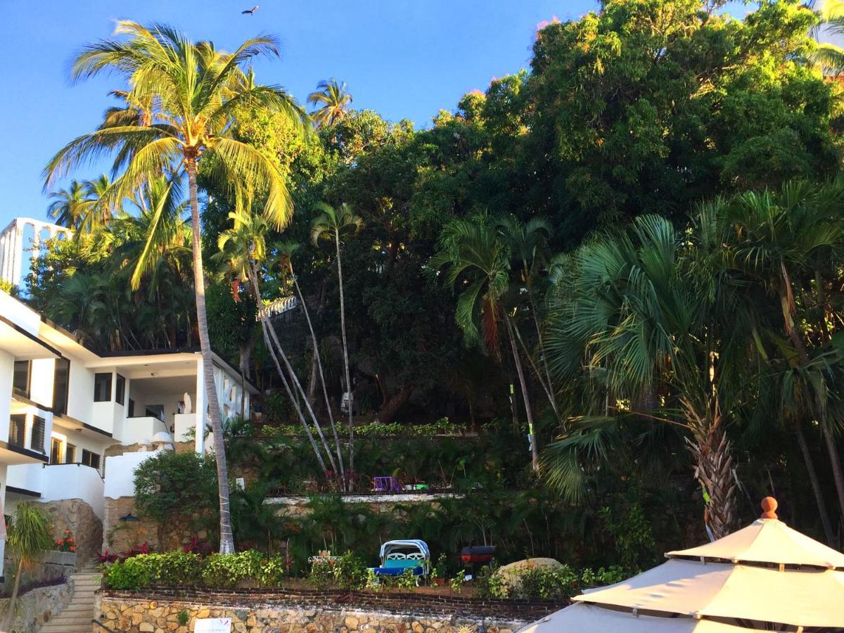 Villa Palmitas Acogedor Departamento Nivel Piscina Gigante Jardines Acapulco Kültér fotó