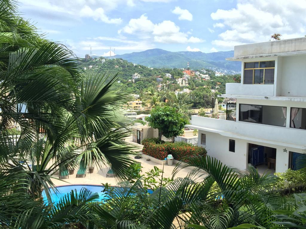 Villa Palmitas Acogedor Departamento Nivel Piscina Gigante Jardines Acapulco Kültér fotó